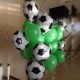 Композиция из  шаров и футбольными мячами