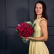 Букет из ярко розовых тюльпанов 51 шт