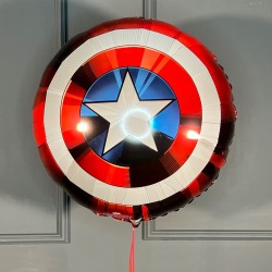 Фольгированный шар щит Капитана Америка