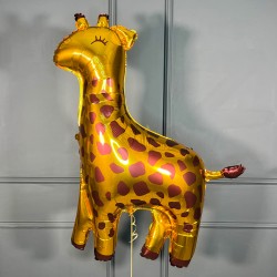 Фольгированный золотой жирафик