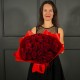 Букет из 51 красной розы 40 см