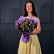 Букет из сиреневых тюльпанов 35 шт