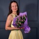 Букет из сиреневых тюльпанов 35 шт