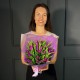 Букет из фиолетовых тюльпанов 25 шт