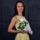 Букет из белых тюльпанов 15 шт