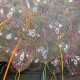 Прозрачные шарики с разноцветными конфетти под потолок