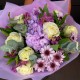 Букет с гортензией и белыми розами