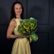 Букет из 51 желтого тюльпана