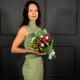Букет из тюльпанов микс 25 шт