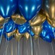 Золотые и синие шарики под потолок