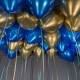 Золотые и синие шарики под потолок