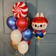 Фонтан из хромированных шаров с лединцом и Лабубу