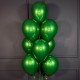 Зеленые хромированные шарики под потолок