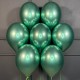 Мятно-зеленые хромированные шарики под потолок
