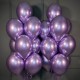 Фиолетовые хромированные шарики под потолок