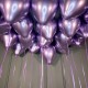 Фиолетовые хромированные шарики под потолок