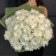 Букет из 9 белых кустовых хризантем