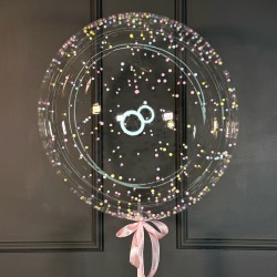 Кристальный шар с разноцветными шариками