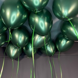 Хромированные зеленые шарики под потолок