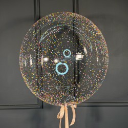 Кристальный шар с разноцветными шариками