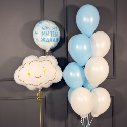 Фонтан на выписку  с облаком и кругом