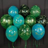 Камуфляжные шары ассорти на 23 февраля