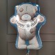 Фольгированная фигура Мишка Тедди с днем рождения