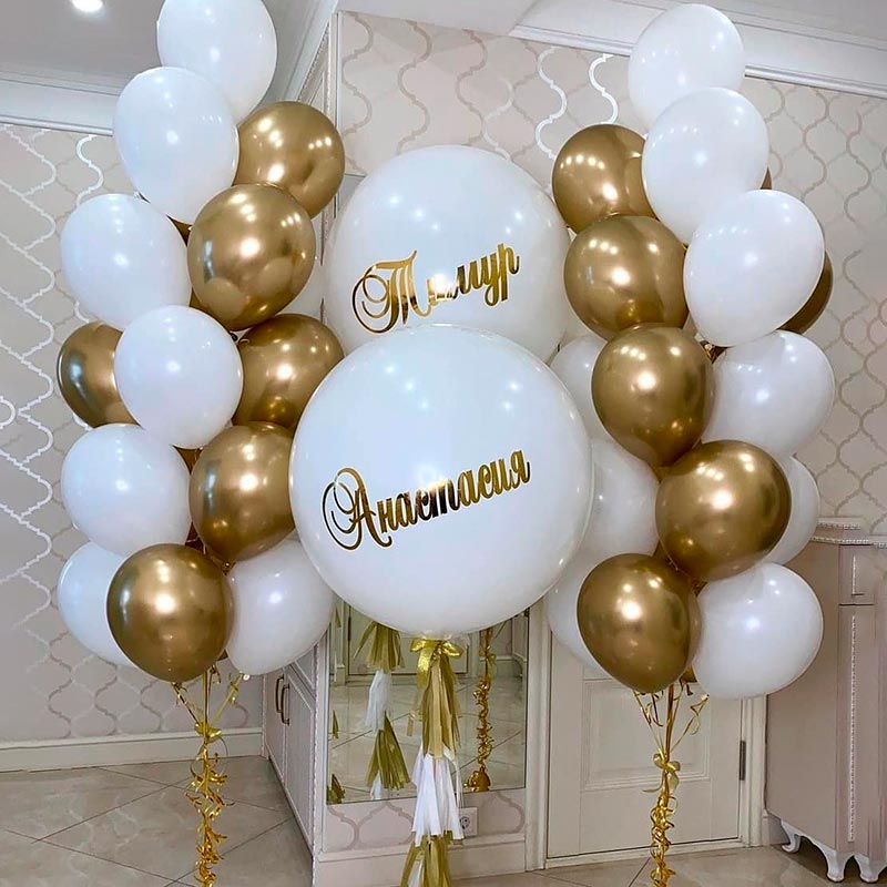 Заказать оформление воздушными шарами свадьбы в БигХэппи